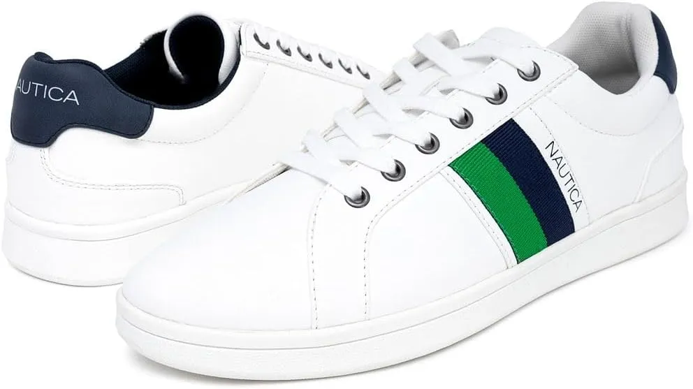 Nautica Men's Casual Shoe, Classic Lace-Up Low Top Loafer, Fashion Sneaker - in Medium & Wide Width Sizes