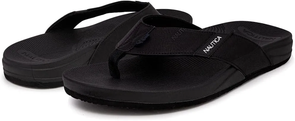 Nautica Men's Flip Flop, Beach Sandal, Boat Slide, Water Slippers