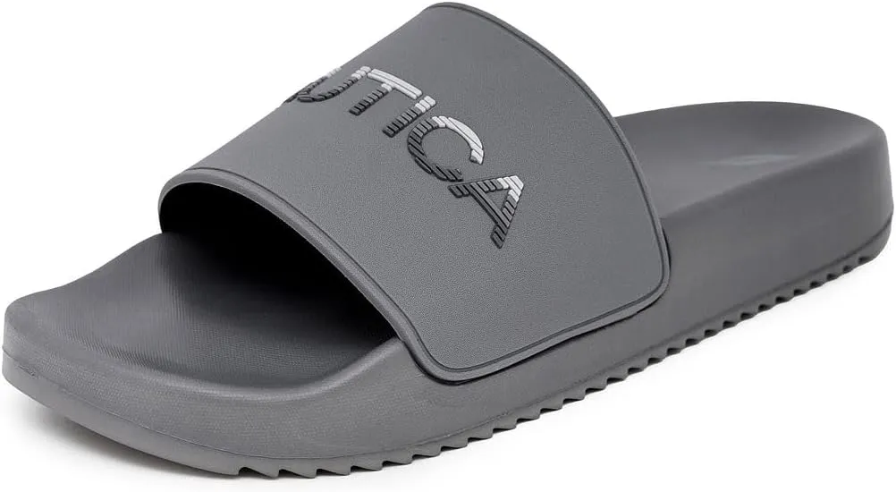 Nautica Men's Slide Sandals – Comfortable Slip-On Pool & Beach Shoes with Cushioned Footbed for Casual Wear