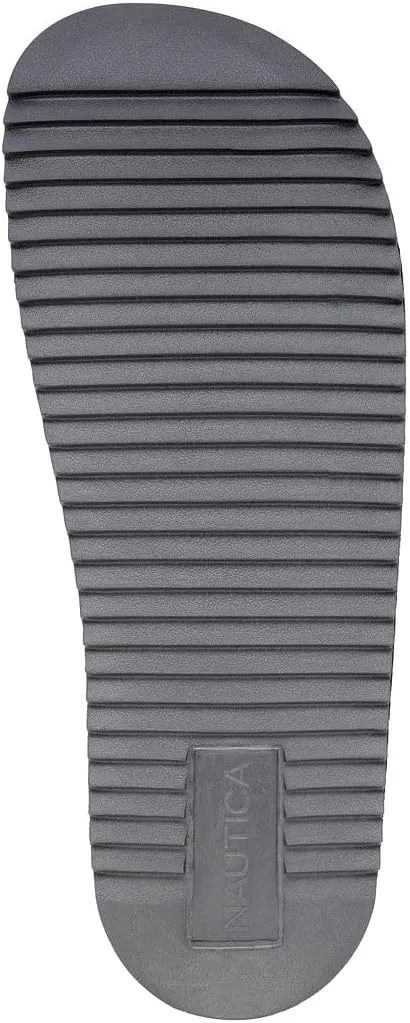 Nautica Men's Slide Sandals – Comfortable Slip-On Pool & Beach Shoes with Cushioned Footbed for Casual Wear