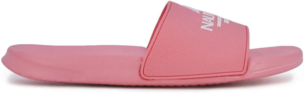 Nautica Women's Athletic Slide Sandals - Comfort Slip-On Shower Shoes, Quick-Dry Beach Sandals, Non-Slip Boat Slides for Pool & Casual Wear