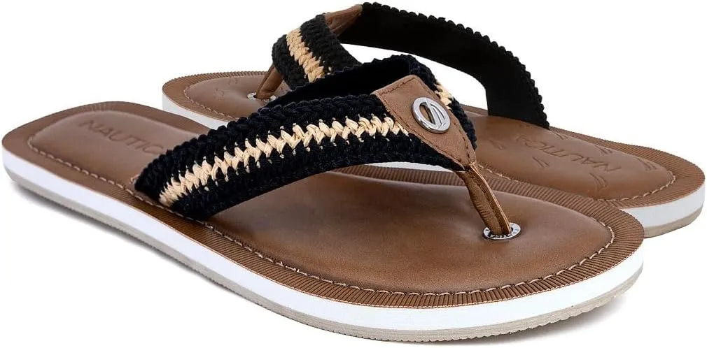 Nautica Women's Thong Strap Sandal – Casual Flip-Flop for Beach, Pool, and Everyday Comfort