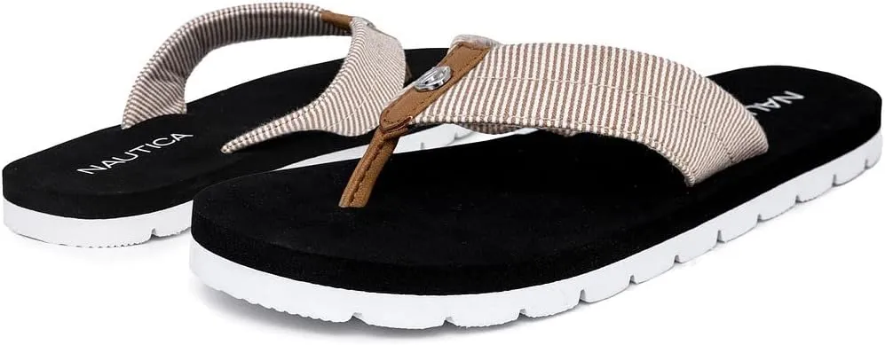Nautica Women's Thong Strap Sandal – Casual Flip-Flop for Beach, Pool, and Everyday Comfort