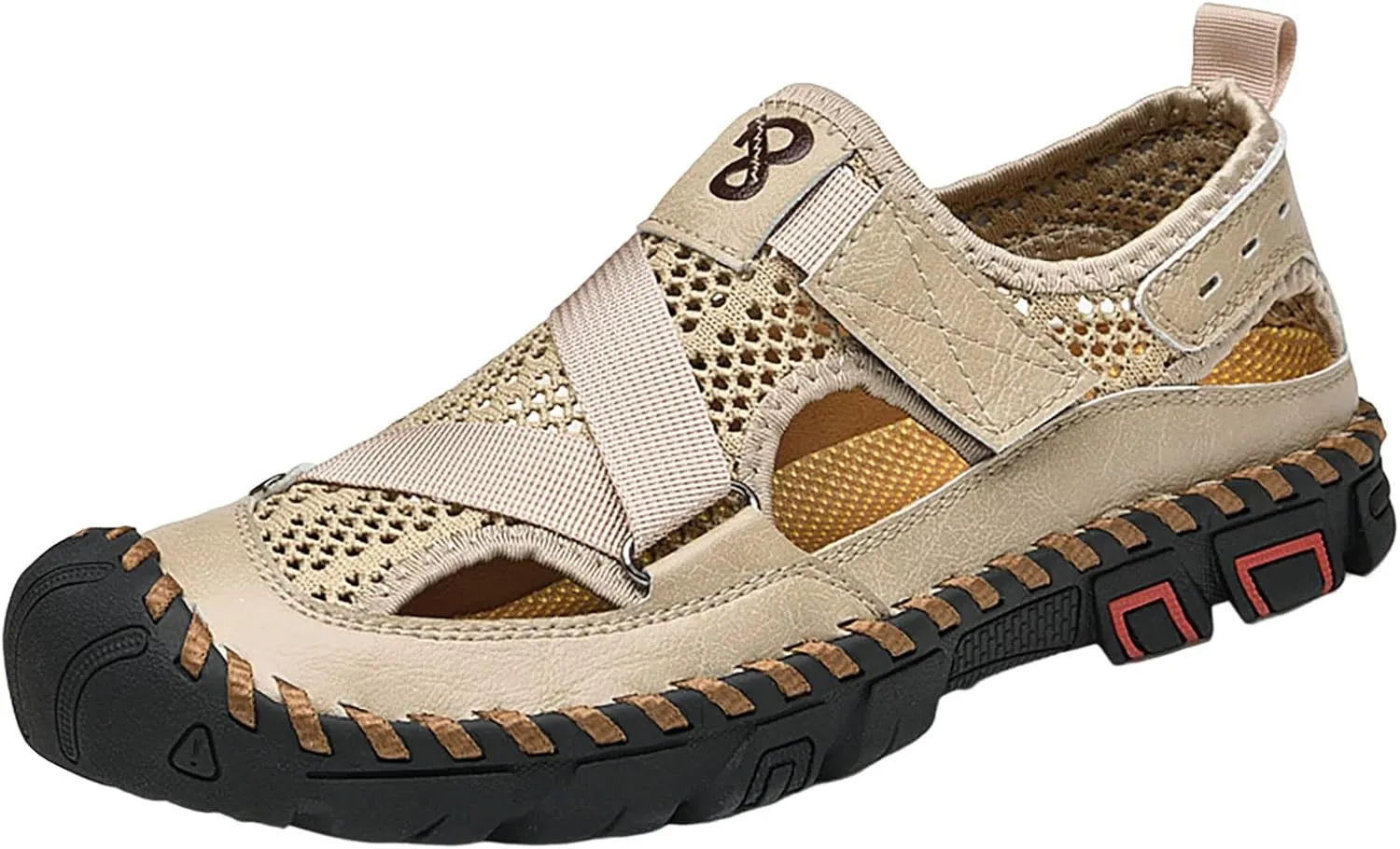 New Summer Sandals For Men's Breathable Korean Edition Slip On Cowhide Beach Leather Shoes Sandals for Men