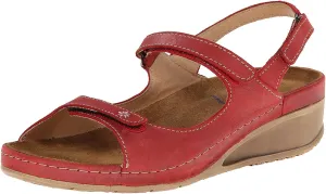 New Wolky Women's Tsunami Sandal Red Cartago 36