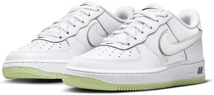 Nike Air Force 1 Big Kids' Shoes (CT3839-006, SEA Glass/Football Grey)