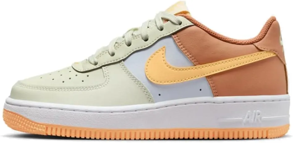 Nike Air Force 1 Big Kids' Shoes (CT3839-006, SEA Glass/Football Grey)