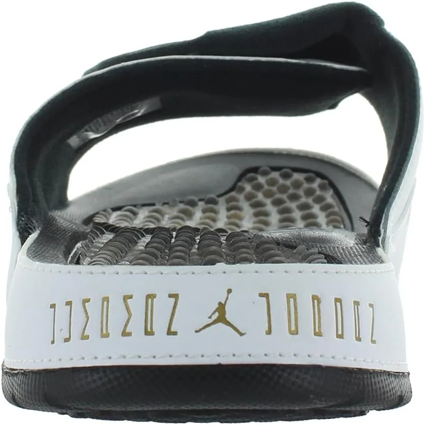 Nike Jordan Hydro XI Men's Slides (FN2452-104, White/Black/Legend Blue)