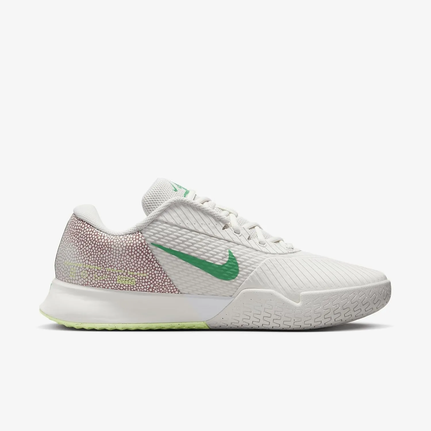 NikeCourt Air Zoom Vapor Pro 2 Premium Men's Hard Court Tennis Shoes (FJ2059-001, Phantom/Stadium Green/Barely Volt)