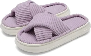 NineCiFun Platform Slippers for Women Indoor and Outdoor Women's Summer Slippers Open Toe Slide House Bedroom Shoes