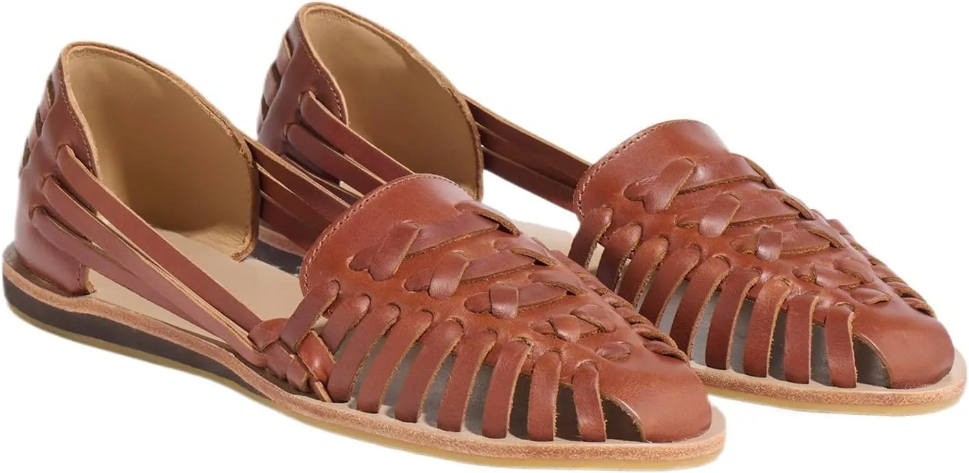 Nisolo Women's Huarache Sandals, Slip-On Comfort, Designed for Casual Everyday Wear, Handwoven & Waterproof Leather, No-Slip Sole