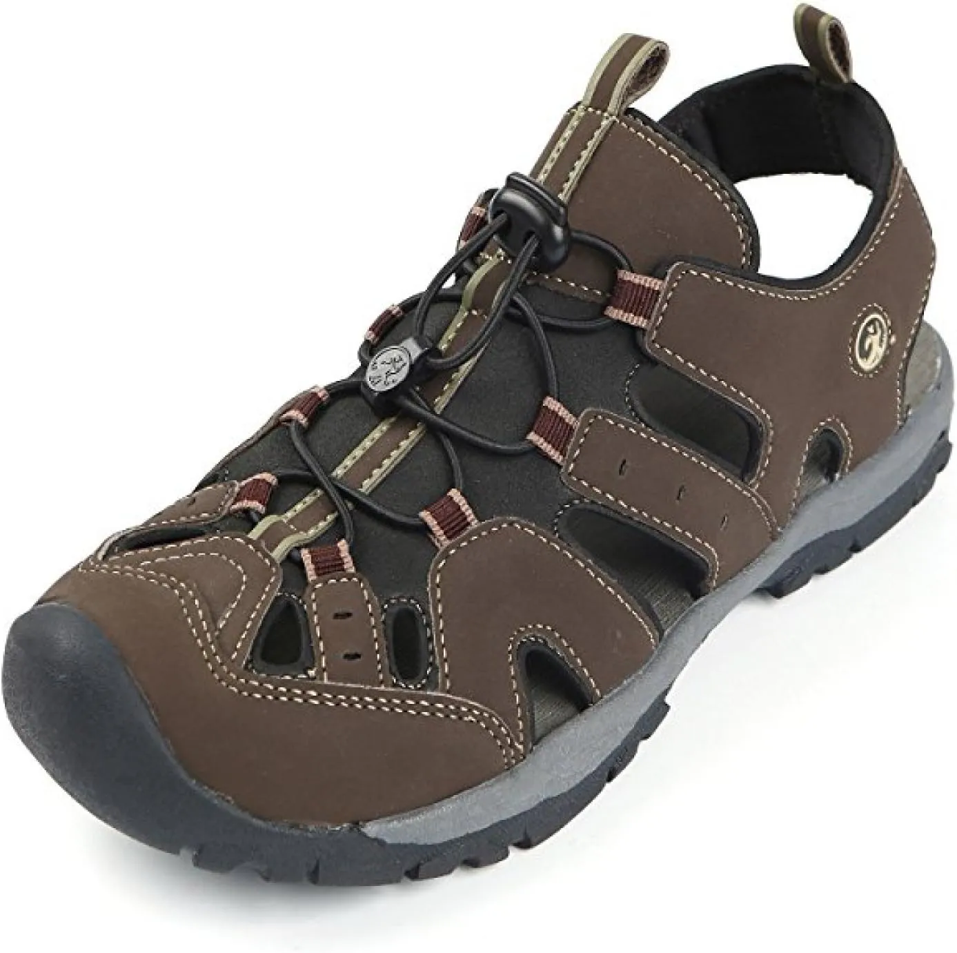 Northside Men's Burke II Athletic Summer Sandal, Dark Brown, 8 D(M) US; with a Waterproof Wet Dry Bag