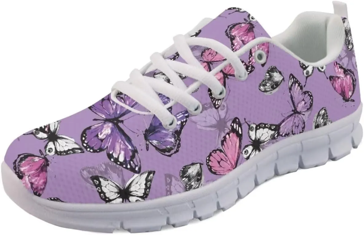 Novelty Walking Shoe Plus Size Lace Up Shoes for Women Daily Lightweight Outdoor Sneaker Soft Womens Tennis Sneakers