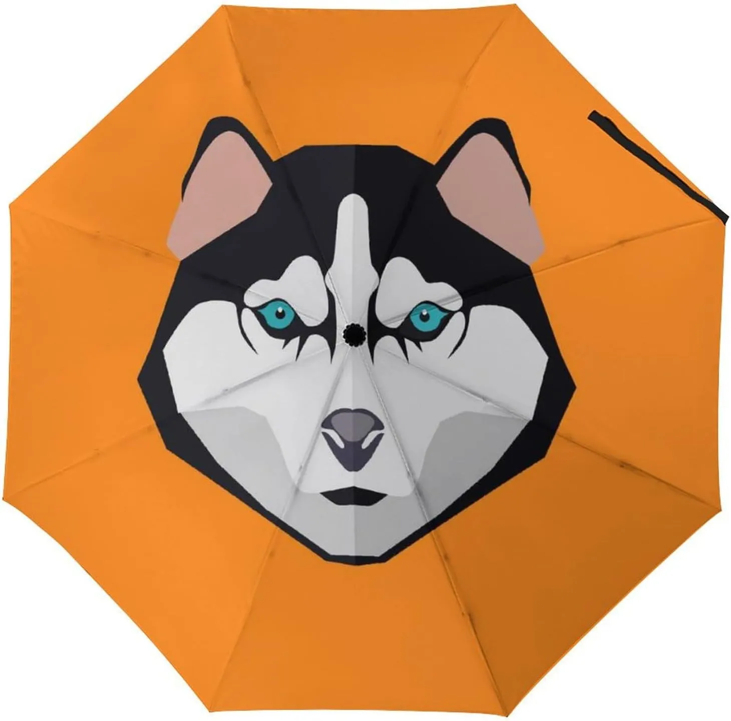 Nugier Manual Folding Umbrella, Manual Open/Close UV Sun Parasol UV Protection, Strong Travel Rain Umbrella