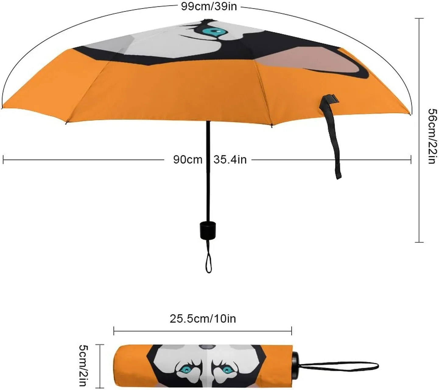 Nugier Manual Folding Umbrella, Manual Open/Close UV Sun Parasol UV Protection, Strong Travel Rain Umbrella