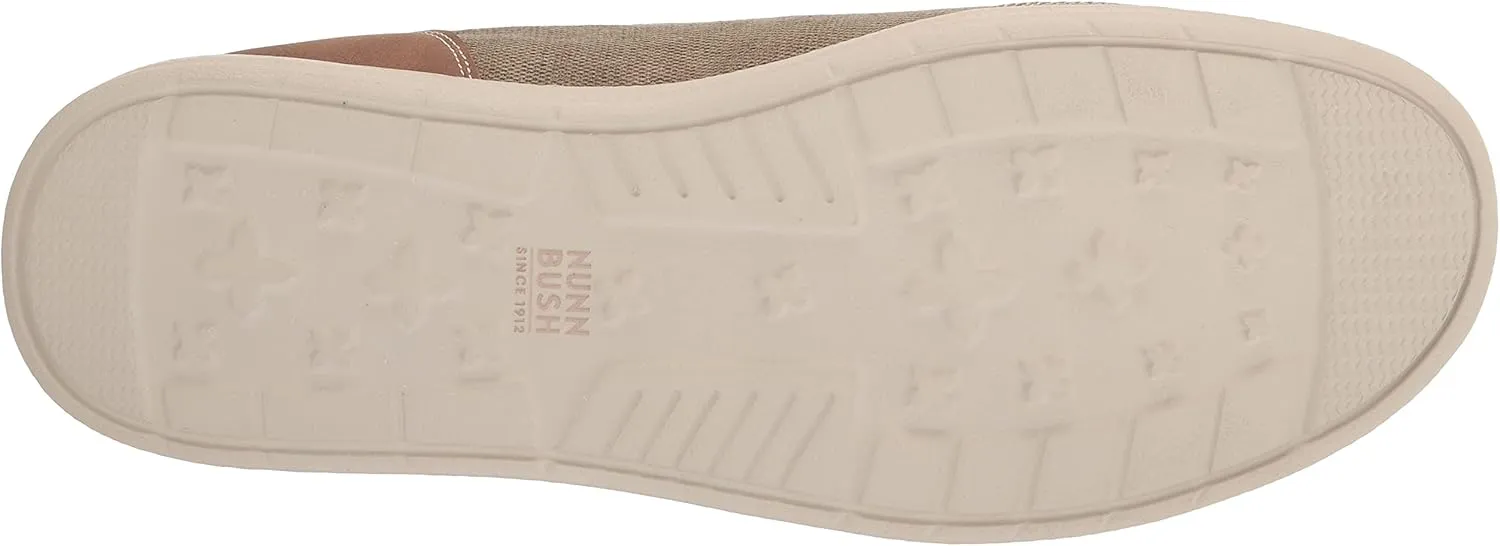 Nunn Bush Men's Brewski Canvas Moccasin Toe Slip-on Comfortable & Lightweight Loafer