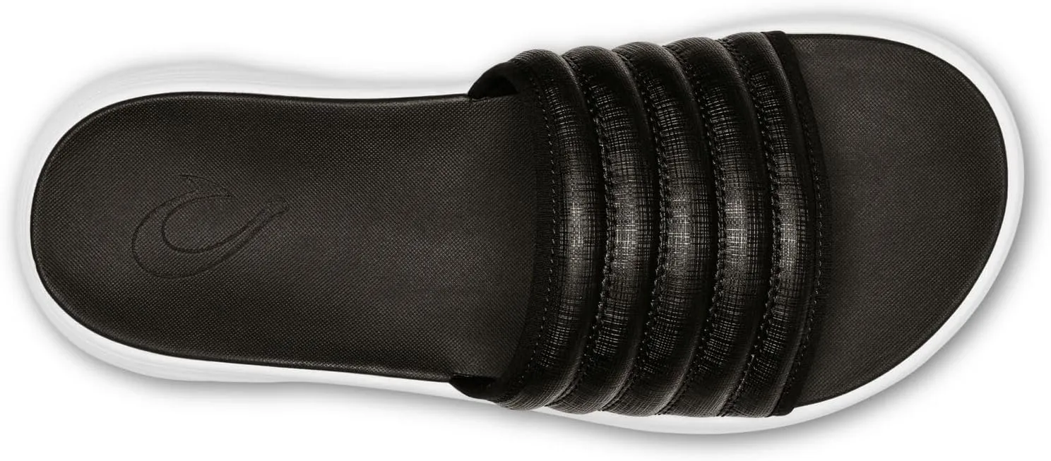 OLUKAI Komo Men's Slide Sandals, Water-Friendly Shoe with Cushioned Strap, All-Day Comfort & Support