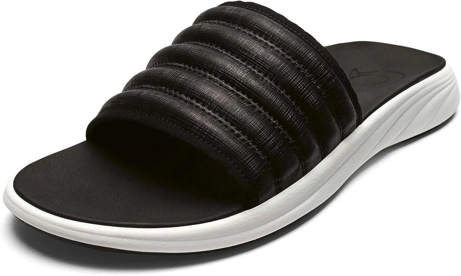 OLUKAI Komo Men's Slide Sandals, Water-Friendly Shoe with Cushioned Strap, All-Day Comfort & Support