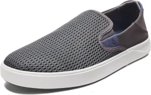 OLUKAI Lae'ahi Men's Slip On Shoes, Versatile & Casual Everyday Sneaker, Lightweight & Breathable Mesh, All-Day Wear & Comfort