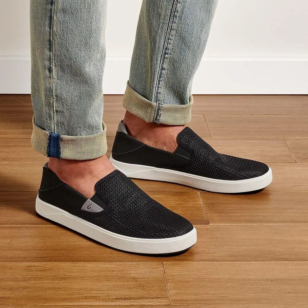 OLUKAI Lae'ahi Men's Slip On Shoes, Versatile & Casual Everyday Sneaker, Lightweight & Breathable Mesh, All-Day Wear & Comfort