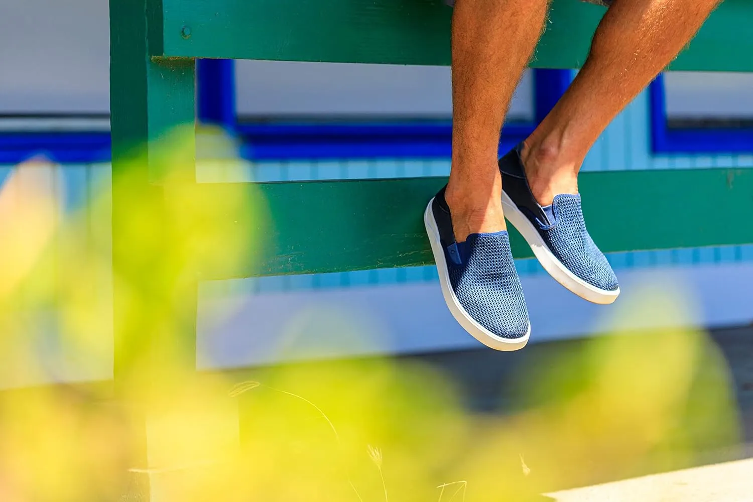 OLUKAI Lae'ahi Men's Slip On Shoes, Versatile & Casual Everyday Sneaker, Lightweight & Breathable Mesh, All-Day Wear & Comfort