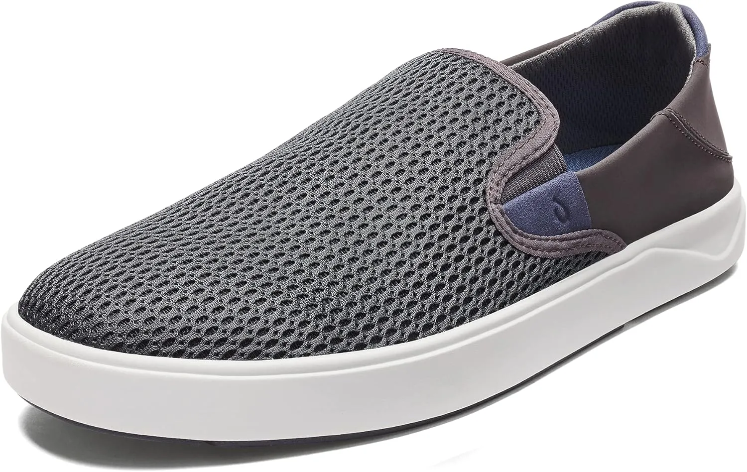 OLUKAI Lae'ahi Men's Slip On Shoes, Versatile & Casual Everyday Sneaker, Lightweight & Breathable Mesh, All-Day Wear & Comfort
