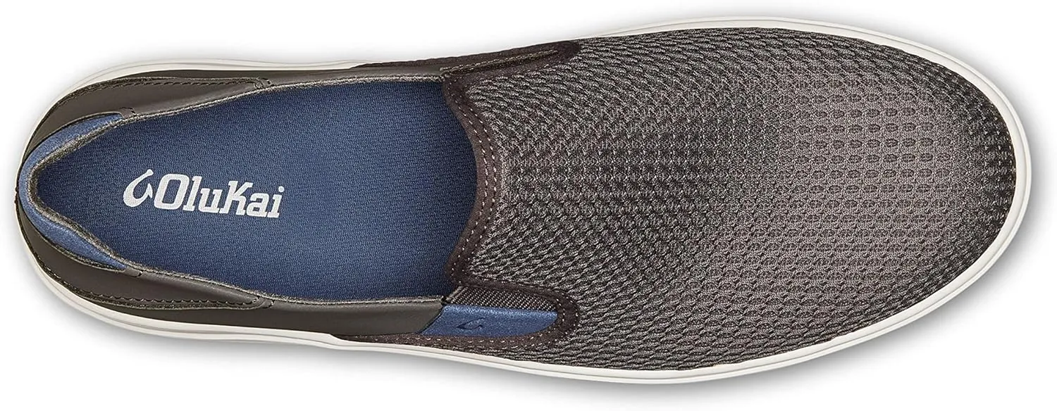 OLUKAI Lae'ahi Men's Slip On Shoes, Versatile & Casual Everyday Sneaker, Lightweight & Breathable Mesh, All-Day Wear & Comfort