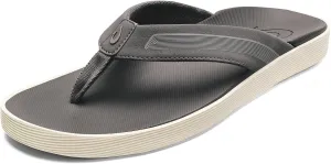 OLUKAI Leeward Men's Beach Sandals, Quick-Dry Flip Flop Slides, Water Friendly Versatility & Wet Grip Traction, Comfort Fit & Arch Support