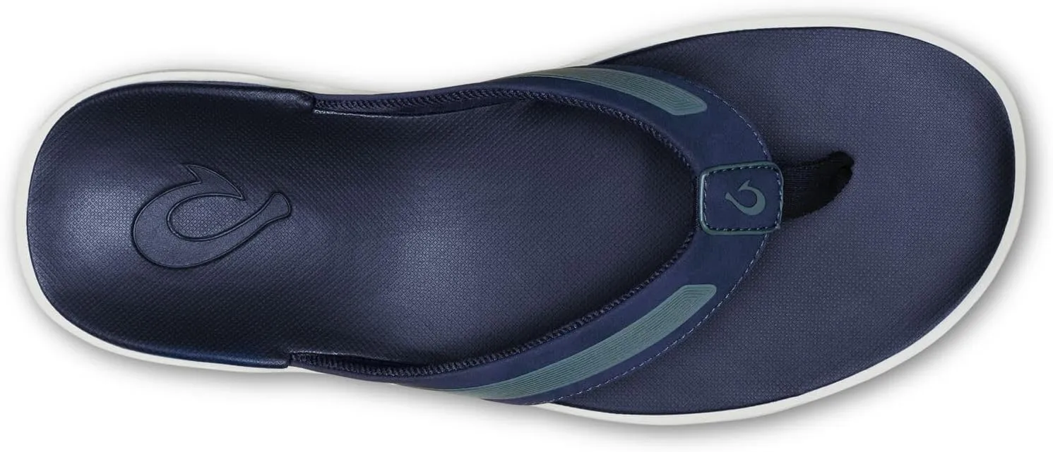 OLUKAI Leeward Men's Beach Sandals, Quick-Dry Flip Flop Slides, Water Friendly Versatility & Wet Grip Traction, Comfort Fit & Arch Support