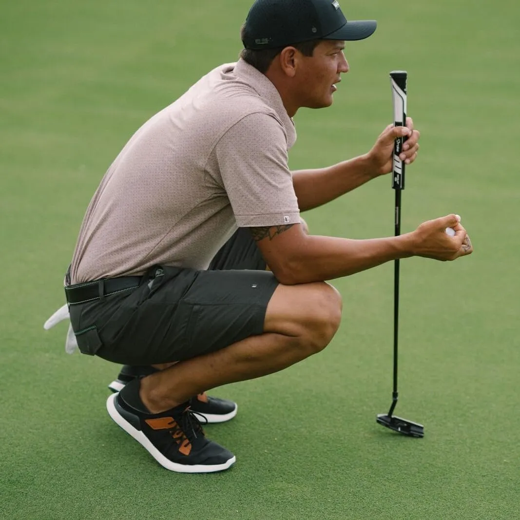 OLUKAI Manele Men's Golf Shoes, Spikeless Golf Shoes, Water & Stain-Resistant, Cushioned Midsole & Contoured Footbed, All-Day Comfort & Lightweight