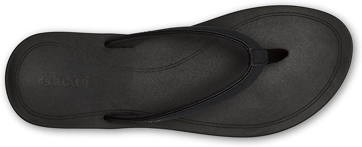 OLUKAI Uiki Women's Beach Sandal, Quick-Dry Flip-Flop Slides, Water Resistant, Wet Grip Soles & Compression Molded Footbed