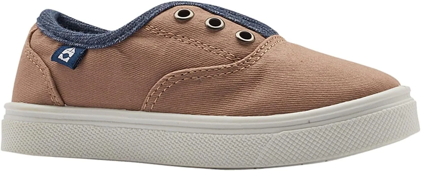 Oomphies Robin Boys Slip-On Sneakers – Canvas Upper, Elastic Strap, Cushioned Insole & Durable Rubber Sole