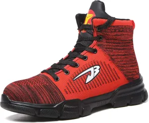 ORISATCO Steel Toe Boots for Mens Womens, Lightweight Comfortable Industrial Construction Slip Resistant Winter Work Safety Shoes