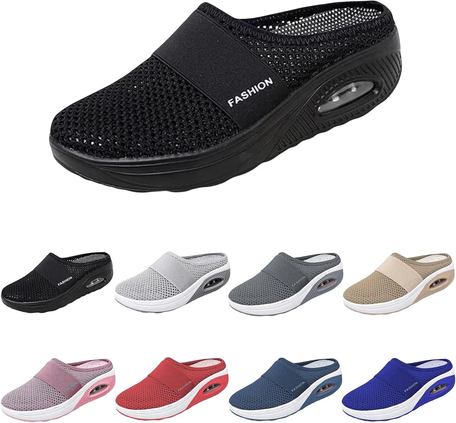 Orthopedic Mesh Sandals for Women Comfortable Sport Platform Wedge Sandals Breathable Casual Lightweight Walking Shoes with Arch Support