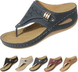 Orthopedic Sandals for Women Casual Comfort Breathable Open Toe Mesh Hollow Sports Sandals Non-Slip Summer Beach Sandals
