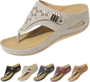 Orthopedic Sandals for Women Casual Comfort Breathable Open Toe Mesh Hollow Sports Sandals Non-Slip Summer Beach Sandals