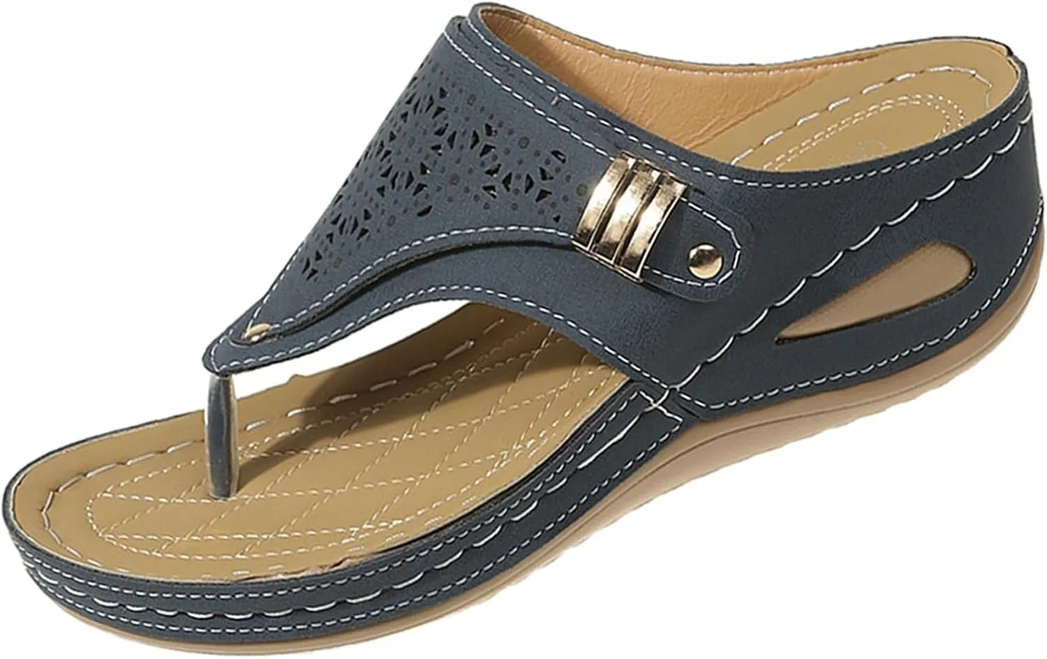 Orthopedic Sandals for Women Casual Comfort Breathable Open Toe Mesh Hollow Sports Sandals Non-Slip Summer Beach Sandals