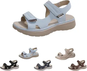 Orthopedic Sandals for Women CushionFoam Comfortable Walking Sandal Arch Support Wide Fit Womens Beach Sandals Hiking Sandals