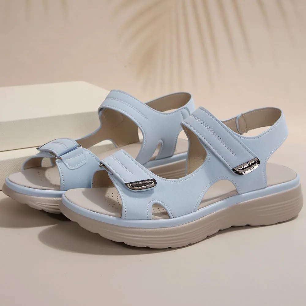Orthopedic Sandals for Women CushionFoam Comfortable Walking Sandal Arch Support Wide Fit Womens Beach Sandals Hiking Sandals