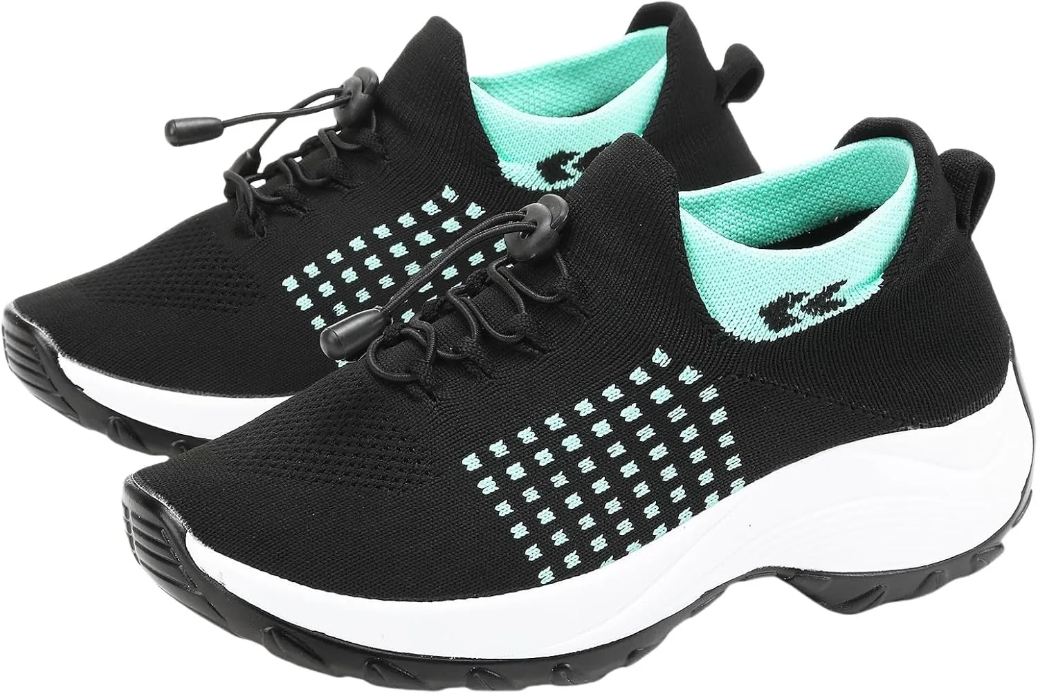 Orthopedic Sneakers for Women Men Adjustable Elastic Strap Trainers Shoes,Lightweight Breathable Damping Air Cushion Sneakers Non-Slip Platform Waterproof Comfort Soles Sports Shoes with Arch Support