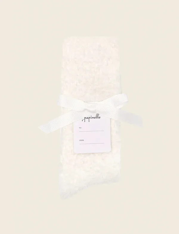 Papinelle Sleepwear-Cosy Bed Socks Ecru