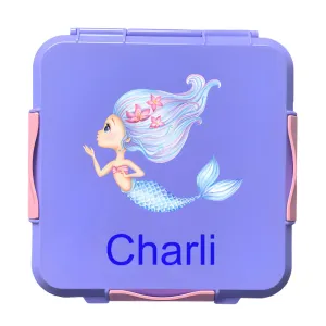 Personalised Purple Lunch Box - Mermaid