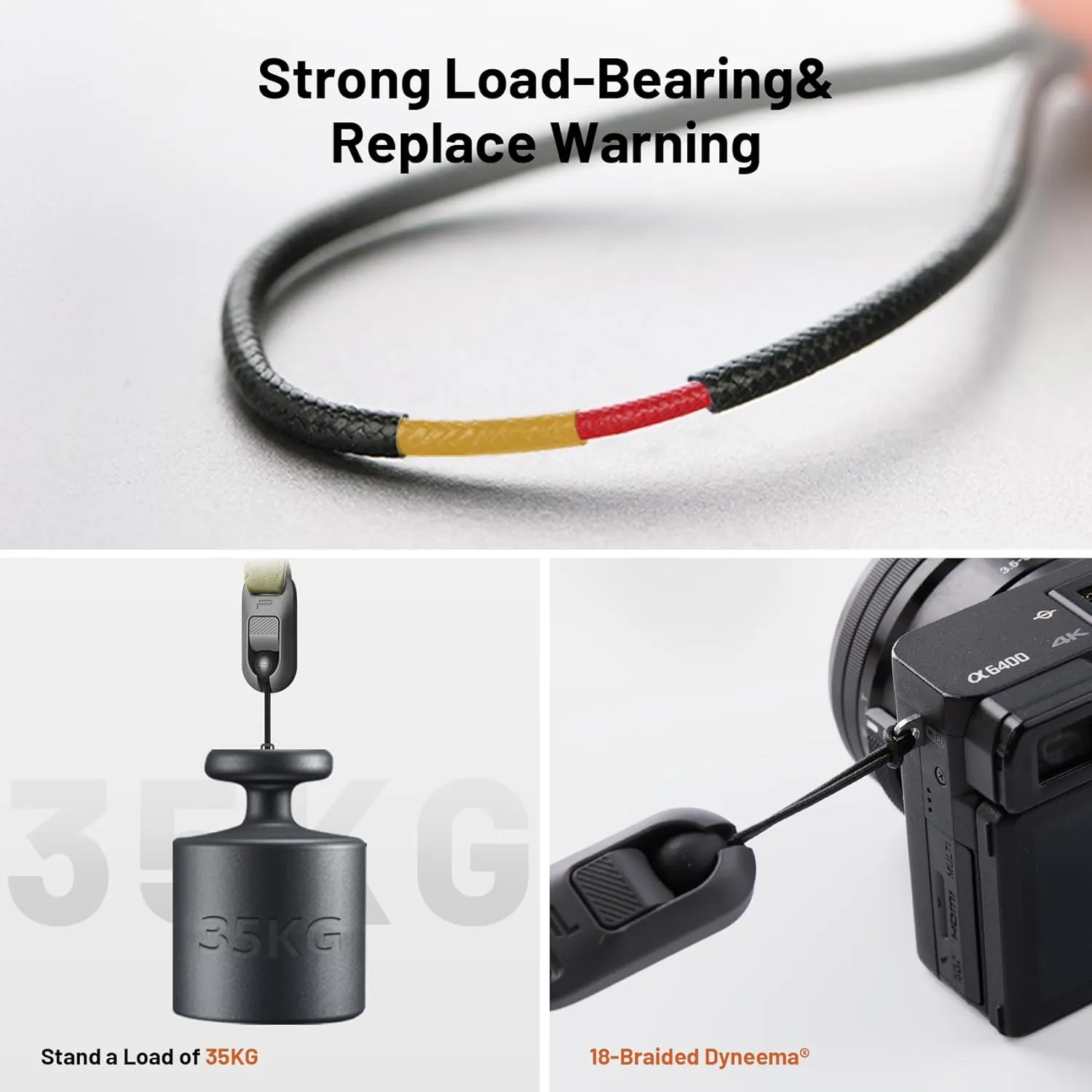 PGYTECH Camera Strap Air Universal Quick Connectors Slim for Peak Design Camera Neck Strap for Slide/Leash/Cuff with Quick Beads