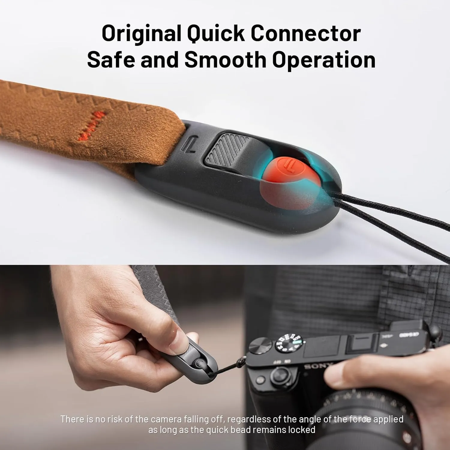 PGYTECH Camera Strap Air Universal Quick Connectors Slim for Peak Design Camera Neck Strap for Slide/Leash/Cuff with Quick Beads