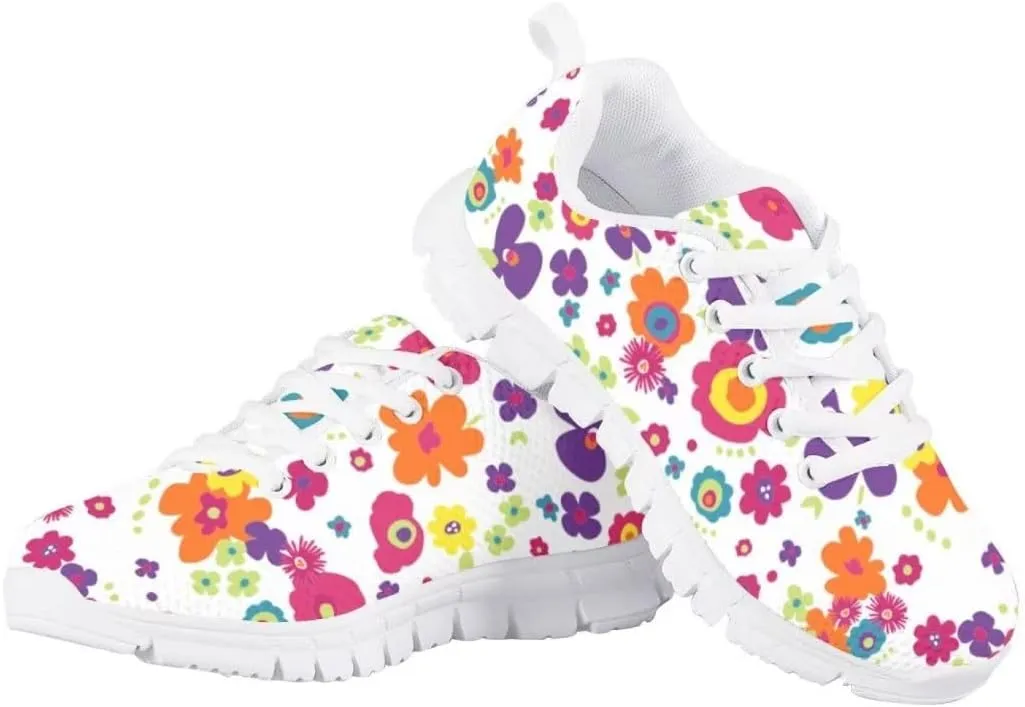 PinUp Angel Cute Girls Sneakers Kids Comfortable Lightweight Tennis Shoes Breathable Sport Walking Shoes