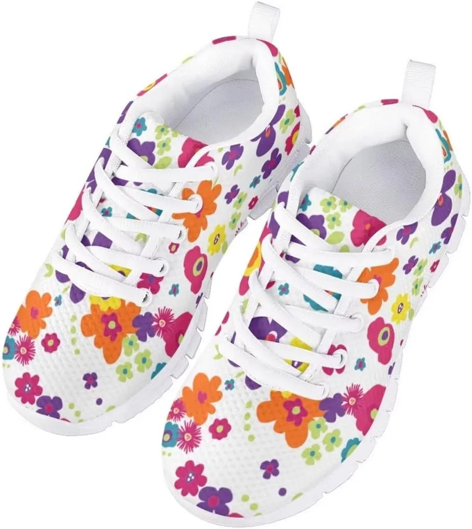PinUp Angel Cute Girls Sneakers Kids Comfortable Lightweight Tennis Shoes Breathable Sport Walking Shoes
