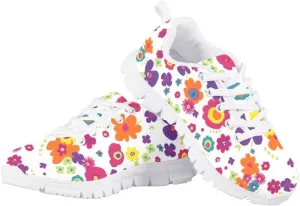 PinUp Angel Cute Girls Sneakers Kids Comfortable Lightweight Tennis Shoes Breathable Sport Walking Shoes