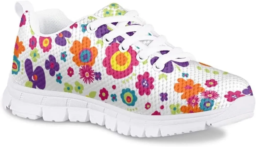 PinUp Angel Cute Girls Sneakers Kids Comfortable Lightweight Tennis Shoes Breathable Sport Walking Shoes