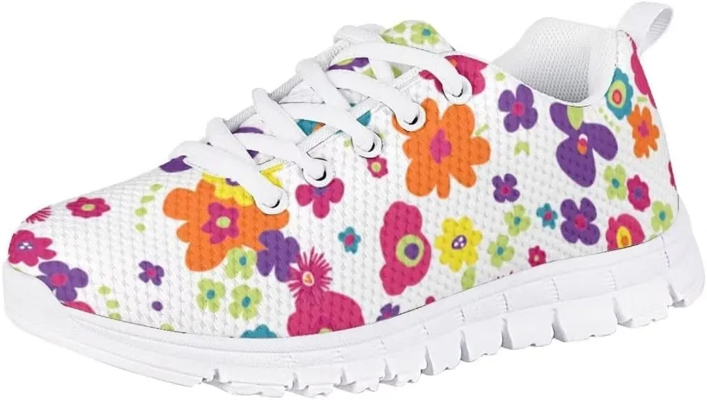 PinUp Angel Cute Girls Sneakers Kids Comfortable Lightweight Tennis Shoes Breathable Sport Walking Shoes