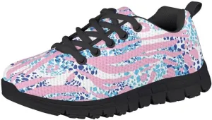 PinUp Angel Girls Lace Up Tennis Shoes Lightweight Mesh Breathable Adorable Running Sneakers Walking Shoes for Kid